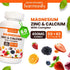 Magnesium Calcium Zinc with Vitamin D3 & K2 Gummies, Multivitamin for Bone Strength, 30 Days Serving
