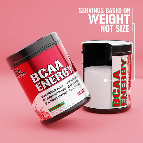 EVL BCAAs Amino Acids Powder, BCAA Energy Pre Workout Powder for Muscle Recovery, Cherry Limeade Flavor