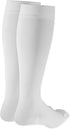 Truform 20-30 mmHg Compression Stockings, Knee High Length, Closed Toe, White, X-Large