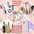 16 Pcs Inspirational Quotes Canvas Cosmetic Bag Bulk, Zipper Makeup Bags, Travel Toiletry Pouch Gift for Women Girls