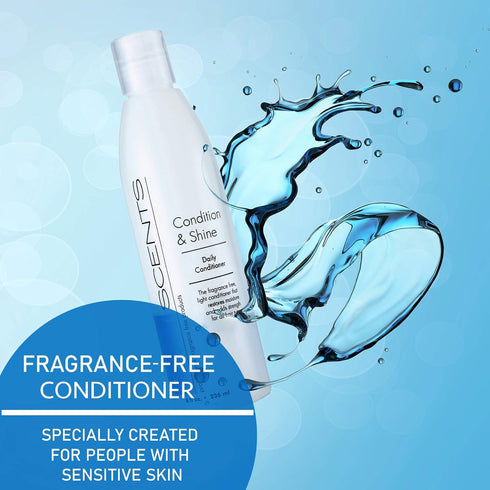 Nonscents Original Formula Fragrance Free Conditioner for Dry Hair, Natural Conditioner for Women & Men,Cruelty Free & Sulfate Free Unscented Conditioner for All Hair,Cleansing Conditioner Made in USA