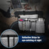 FINPAC Wheelchair Side Storage Bag w/Cup Holder, Wheelchair Armrest Accessories Pouch with Pen Slot and Reflective