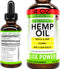 Super Natural Goods Hemp Oil, USA Made Maximum Strength Natural Hemp Seed Oil for Relief & Relaxation, Vegan, 4oz