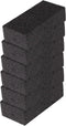 Big Sponge, Made in Europe, 6 Pack, Black, 8.9x4.3x2.4 Inch Extra Large Odorless Commercial Sponge for All Purpose
