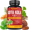 Organic Gotu Kola Extract Capsules - 90 Counts with Reishi, Cordyceps, Rosemary, Ginkgo Biloba & Valerian Root