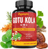 Organic Gotu Kola Extract Capsules - 90 Counts with Reishi, Cordyceps, Rosemary, Ginkgo Biloba & Valerian Root