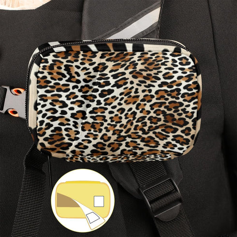 Skonsati 7 Leopard Cheetah Print Weekly Pill Organizer Pill Caes Bag Day Medicine Container Case with Removable Pill