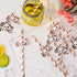 Boao 48 Pcs Paper Team Bride Straw, Rose Gold Hen Party Paper Drinking Straws for Wedding Bachelorette Favors