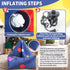 Meonum Sensory Chair for Kids with Autism Inflatable Peapod Autism Toys Space Calming Down Classroom Corner Sensory
