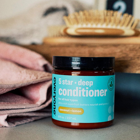 Everyone Hair Care 5 Star Deep Conditioner - Coconut & Lemon, 8 Fl Oz, Hair Mask for Dry Damaged Hair