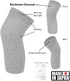 Elastic Cotton Knee Warmers, Knee Sleeves for Men and Women, Circulation Support, Joint Pain Relief, One Pair