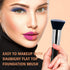 Makeup Brush Daubigny Flat Top Foundation Brush for Liquid Makeup, Premium Professional Make Up Foundation Brush, Black