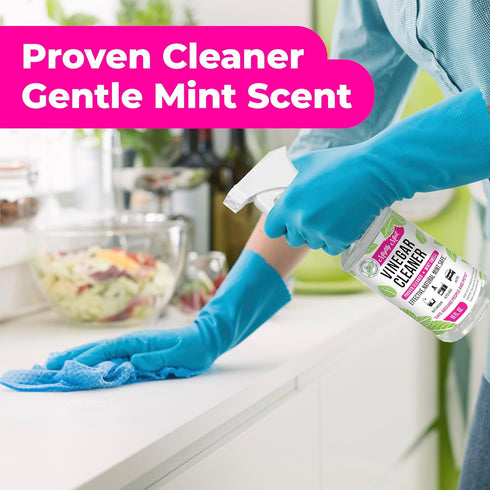 Mighty Mint Vinegar Cleaner, Non-Toxic, All-Purpose Spray, Natural Spearmint Scent, 16oz