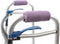 Universal Walker Hand Grip Covers, Luxurious Soft Fleece with Memory Foam Cores, Playful Purple