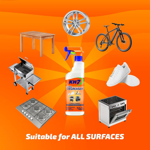 KH-7 26 oz (3 Pack) Super Degreaser Multipurpose Cleaning Spray: The Heavy Duty All Purpose Cleaner for Your Home