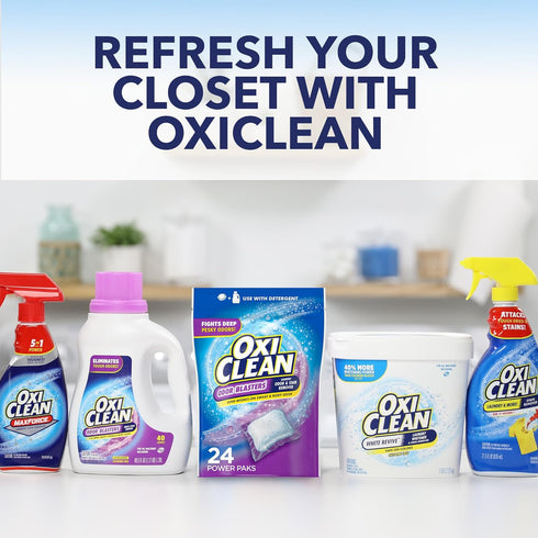 OxiClean Odor Blasters, Odor and Stain Remover Power Paks, 24ct