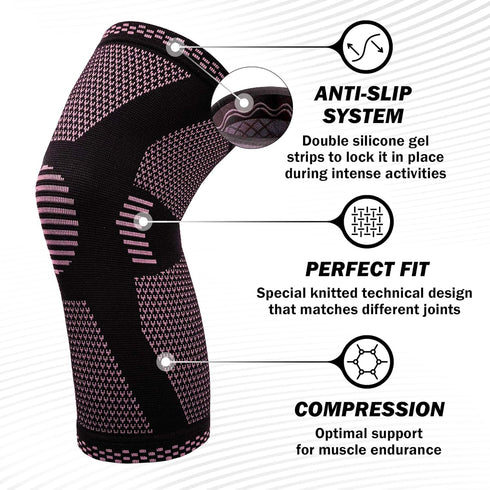 POWERLIX Leg Sleeve - Best Knee Brace for Leg Pain for Men & Women Knee Support for Running, Basketball, Weightlifting