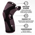 POWERLIX Leg Sleeve - Best Knee Brace for Leg Pain for Men & Women Knee Support for Running, Basketball, Weightlifting