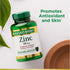 Nature's Bounty Zinc 50mg, Immune Support & Antioxidant Supplement, Promotes Skin Health, 250 Caplets