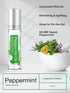 Horbaeach Peppermint Essential Oil Roll On Blend | .33 fl oz (Pack of 2) | Roller for Skin