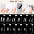 UNA GELLA Extra Short Almond Nail Tips - 504 Pcs Pre-Filed Soft Gel x Nail Tips for Home DIY Salon