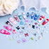 Mix Assorted 3D Nail Charms, Kawaii Kitty Bowknot Lollipop Bear Planet Nail Supplies with Rhinestones for Crafts