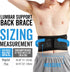 Lumbar Support Back Brace for Men and Women, Plus Size 50" - 70"