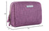 Narwey Small Makeup Bag for Purse, Mini Cosmetic Pouch with Compartments for Women (Small, Purple)