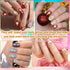 Maitys 54 Pieces Gold Nail Charms, Rhinestones Heart Nail Charms, Alloy 3D Dangle Nail Jewelry for Christmas Nail DIY