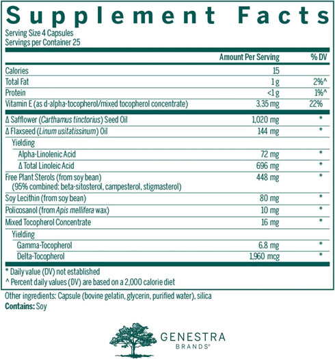 Biotone EFA by Genestra Brands | Essential Fatty Acid Supplement | 100 Capsules