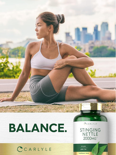 Carlyle Stinging Nettle Leaf Extract 2000mg | 300 Capsules | Non-GMO & Gluten Free Supplement