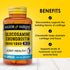 MASON NATURAL Glucosamine Chondroitin 1500/1200 - 3 Per Day with Vitamin C, Supports Joint Health, 280 Capsules