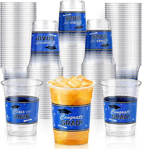 KaTiSeMo Graduation Cups 2026 - 48 Pack 16 oz Class of 2026 Plastic