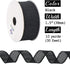 MEEDEE Black Burlap Wired Ribbon - 1.5 Inch, 10 Yards for Crafts, Weddings, Gift Wrapping, Home Decorating