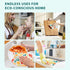 Pack 12 Reusable Paper Towels Washable, of Paperless Kitchen Towels Roll - Surprise Prints, Super Soft Eco-Friendly
