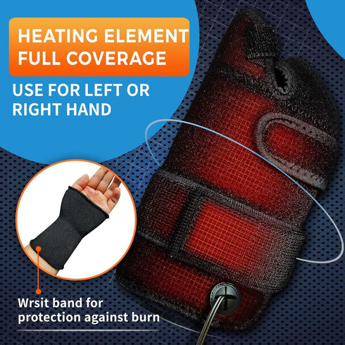sticro Wrist Thumb Brace Heating Pad for Arthritis and Carpal Tunnel Relief, Hand Heating Pad for Sprains