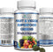 Superfood Greens - 28 Fruits and Vegetables, Natural Antioxidants - 60 Tablets with Alfalfa, Spirulina, Beet Root
