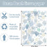 Whaline 100 Sheets Ocean Tissue Paper Sea Shell Starfish Gift Wrapping Paper Coastal Beach DIY Art Craft Tissue Paper for Summer Wedding Birthday Baby Shower Supplies, 13.7 x 19.6 Inch