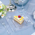 DaYammi 100 Pcs Silver Glitter Dessert Plates, 6" with 50 Plastic Forks, Fancy Gold Plates for 50 Guests