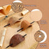 Leather Hair Clip with Stick, Faux Leather Hair Barrette, Oval Shape Hair Accessories for Women