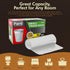 PAMI Small 4-Gallon Trash Bags, White, 150 Bags, Strong Multipurpose Plastic Wastebasket Liners