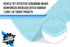 The Rag Company Standard Waffle Weave Towels, Microfiber Detailing, Lint-Free, Light Blue, 3-Pack