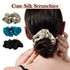 MulberrySilk Hair Scrunchies for Women, 3 Pack Silk Hair Ties for Sleep, Black, Taupe, Peacock Blue