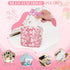 Likesing Quilted Period Bag, Period Pouches for Teen Girls Womens, Portable Floral Print Sanitary Napkin Storage Bag