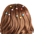 WILLBOND 300 Mini Hair Claw Clips for Girls, Rainbow Tiny Plastic Jaw Clips for Braids and Women