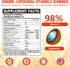 Vemluta 2 Pack 2000mg Gummies D3 5000IU,Elderberry Immune,Antioxidant 120Count Liposomal Vitamin C Complex Rose Hips