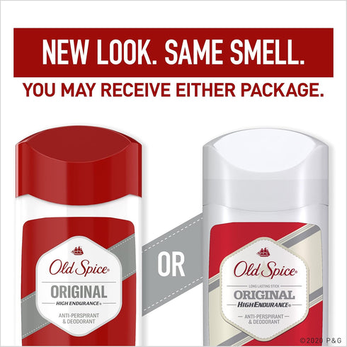 Old Spice Antiperspirant and Deodorant for Men, High Endurance Original, 3 Oz (Pack of 6)