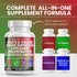 Clean Nutraceuticals Fruits and Veggies Supplement, 120 Capsules, Reds & Greens Superfood with Probiotics & Digestive