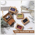 Zonon 30 Pcs Soap Boxes for Homemade Packaging, Mini Kraft Treat Boxes with Window for Gift Packaging (Brown)