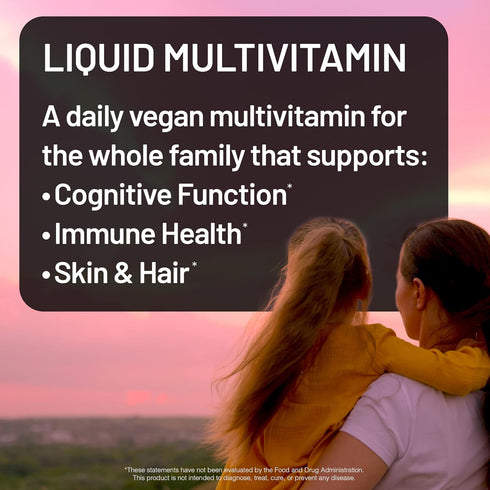 Immune B12 30 oz(887 mL) NatureWise Liquid Multivitamin for Women, Men of All Ages - Sugar Free, Vegan - Vitamins